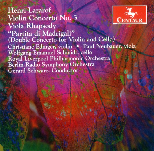 Lazarof, H.: Violin Concerto / Viola Rhapsody / Partita Di M