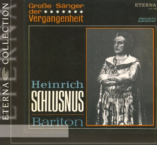 Opera Arias (Baritone): Schlusnus, Heinrich - HANDEL, G.F. /
