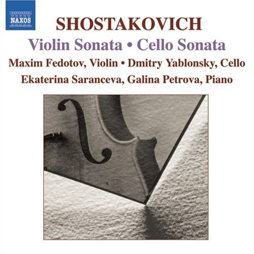 Shostakovich: Violin Sonata, Cello Sonata / Yablonsky, Et Al