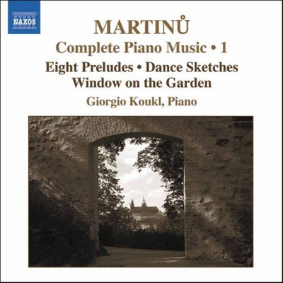 Martinu: Complete Piano Music Vol 1 / Giorgio Koukl