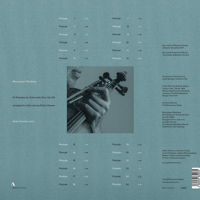 Weinberg: 24 Preludes for violin solo