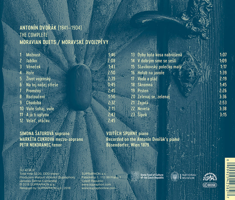 Antonín Dvorák: Moravian Duets