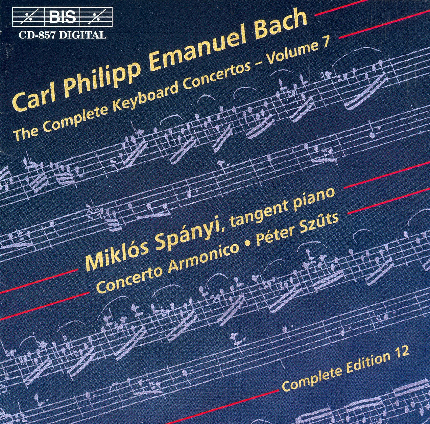 C.P.E. Bach: Complete Keyboard Concertos Vol 7 / Spányi