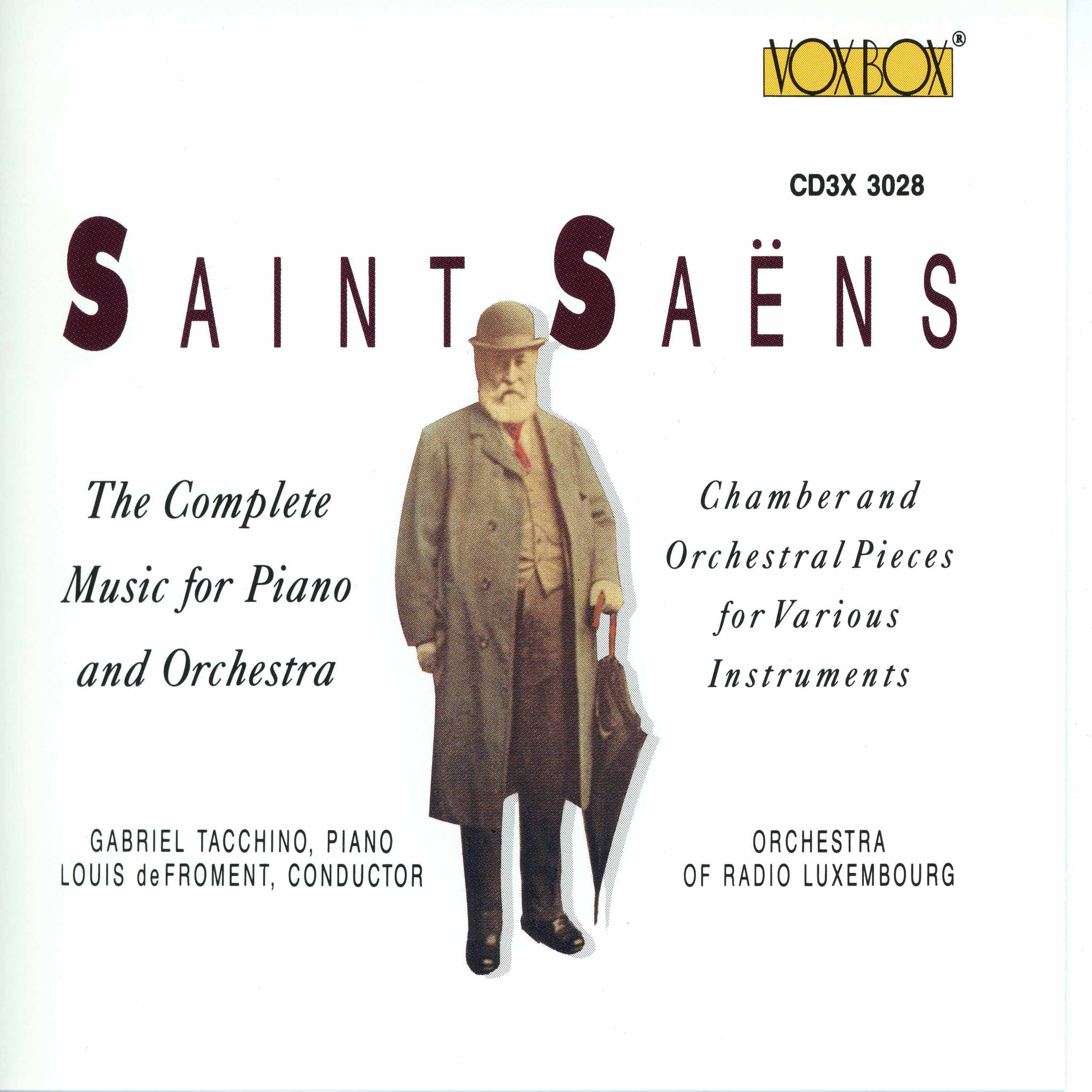 Saint-Saëns: Complete Music for Piano & Orchestra / Tacchino, deFroment, Luxembourg RSO