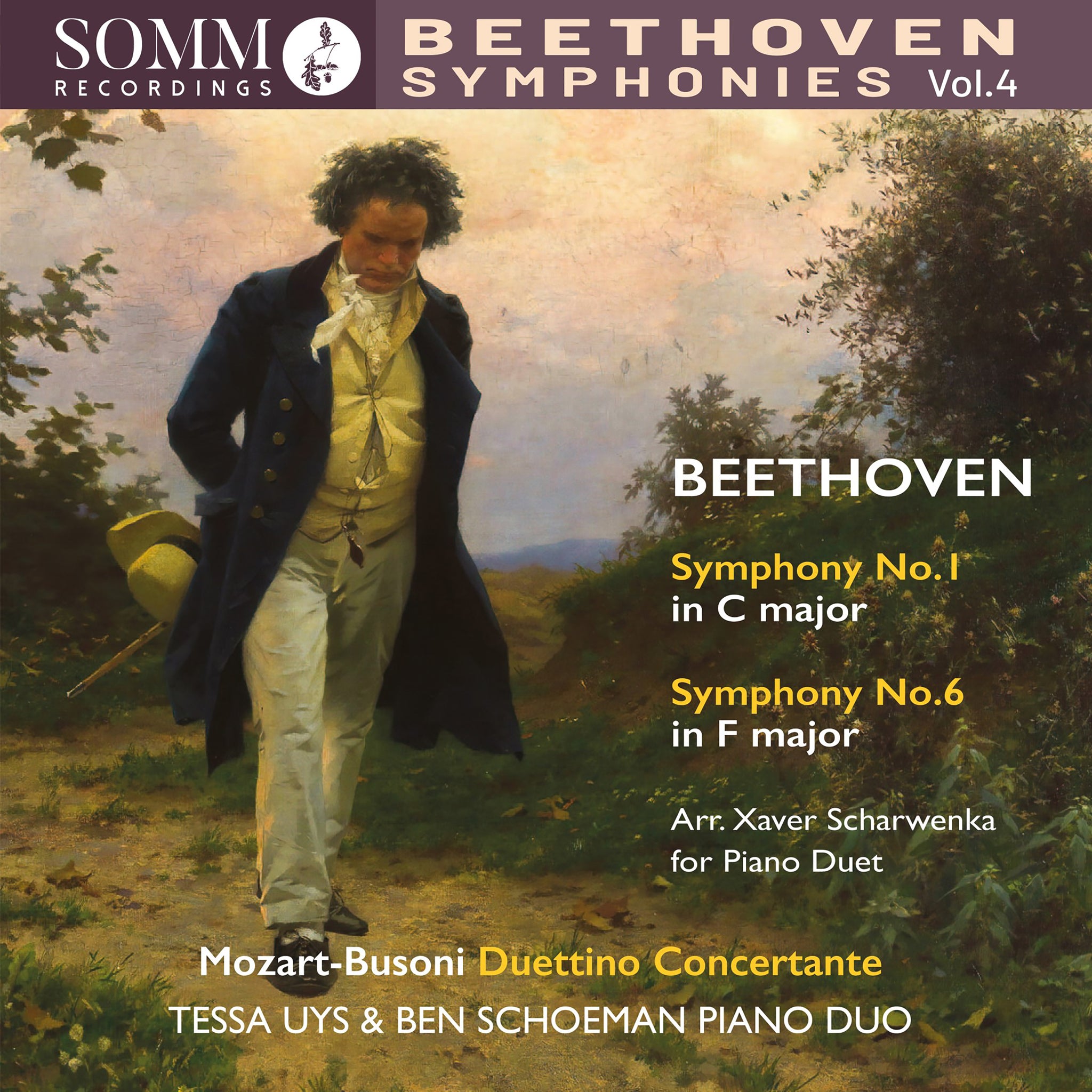 Beethoven: Symphonies in Piano Duet, Vol. 4 - Nos. 1 & 6 / Uys, Schoeman