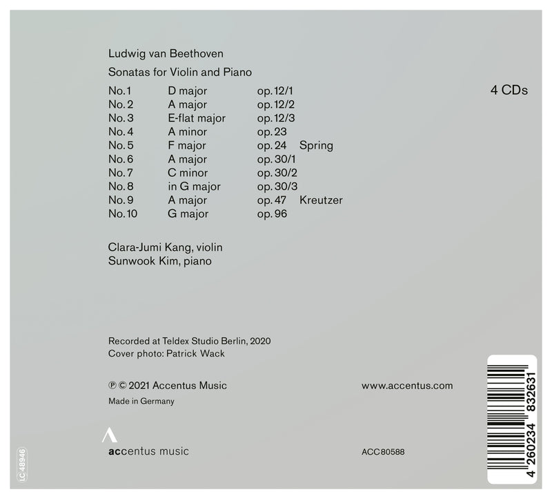Beethoven: The Violin Sonatas / Sunwook Kim, Clara-Jumi Kang