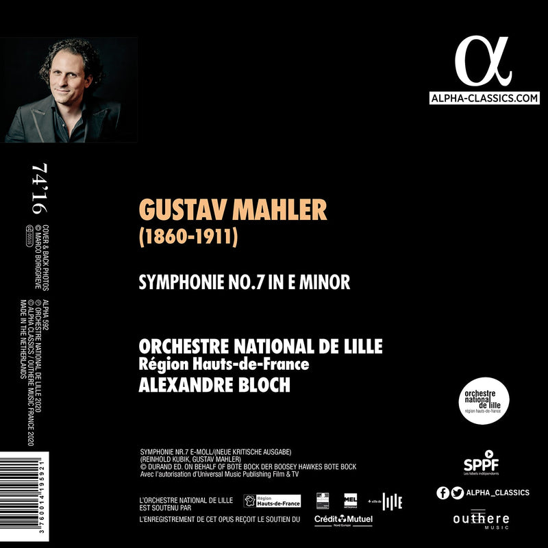 Mahler: Symphony No. 7 / Bloch, Lille National Orchestra