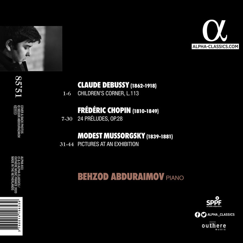 Debussy, Chopin, Mussorgsky / Behzod Abduraimov