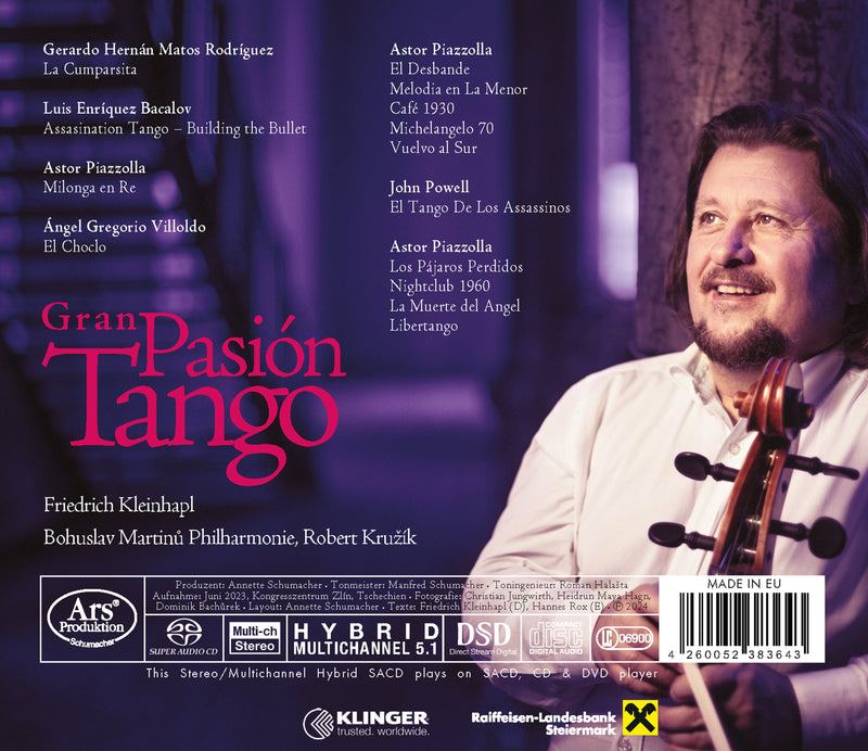 Bakalov, Piazzolla, Powell, Rodriguez & Villoldo: Pasion Tango El Grande
