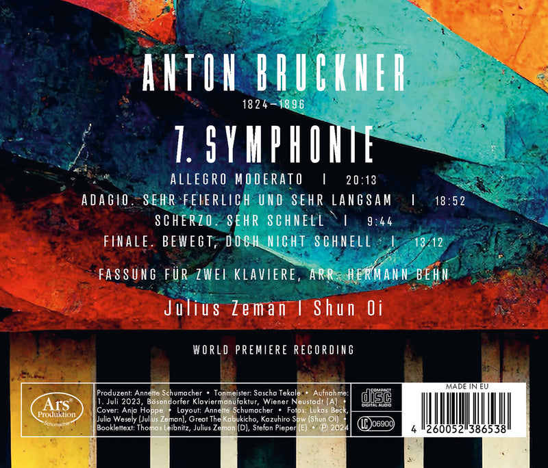 Bruckner: 7. Symphonie fur 2 Klaviere