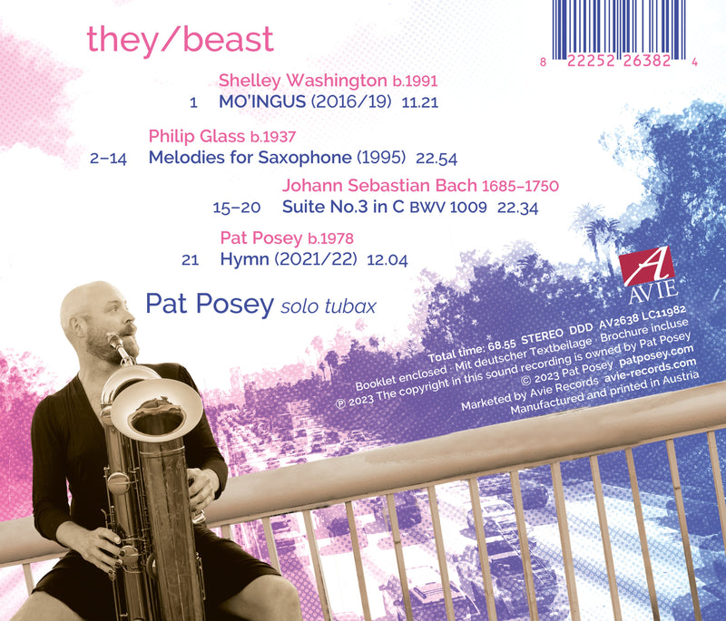 they/beast - Music for Tubax by Bach, Glass, Washington et al. / Pat Posey