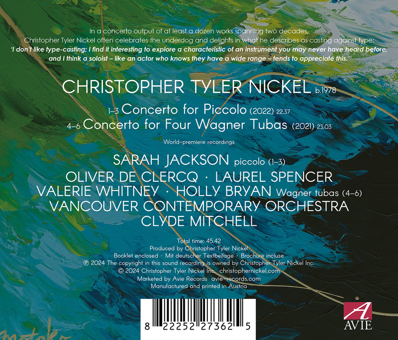 Nickel: Concertos / Mitchell, Vancouver Contemporary Orchestra