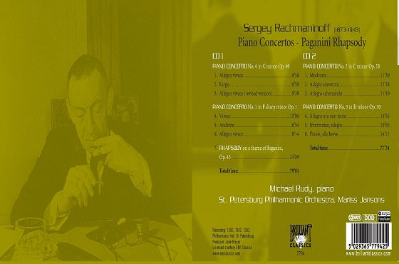 Rachmaninoff: Piano Concertos / Rudy, Jansons, St. Peterburg Philharmonic