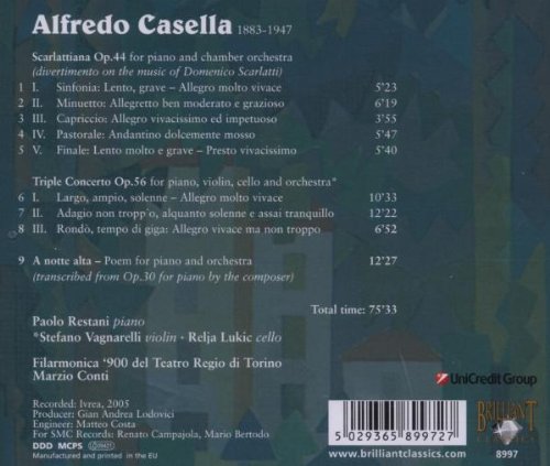 Casella: Works for Piano and Orchestra