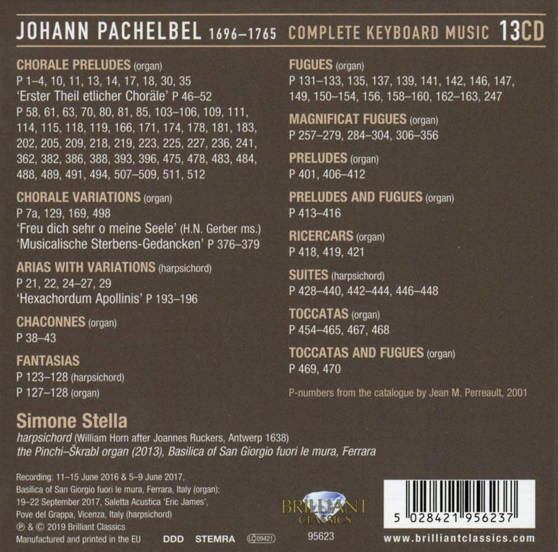 Pachelbel: Complete Keyboard Music / Stella