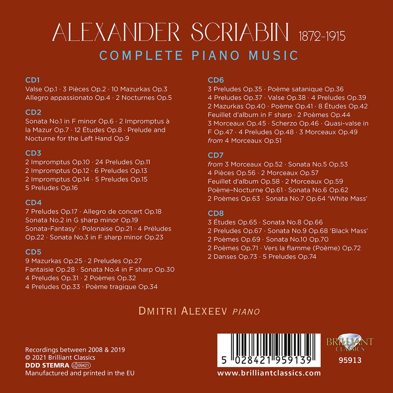 Scriabin: Complete Piano Music / Alexeev