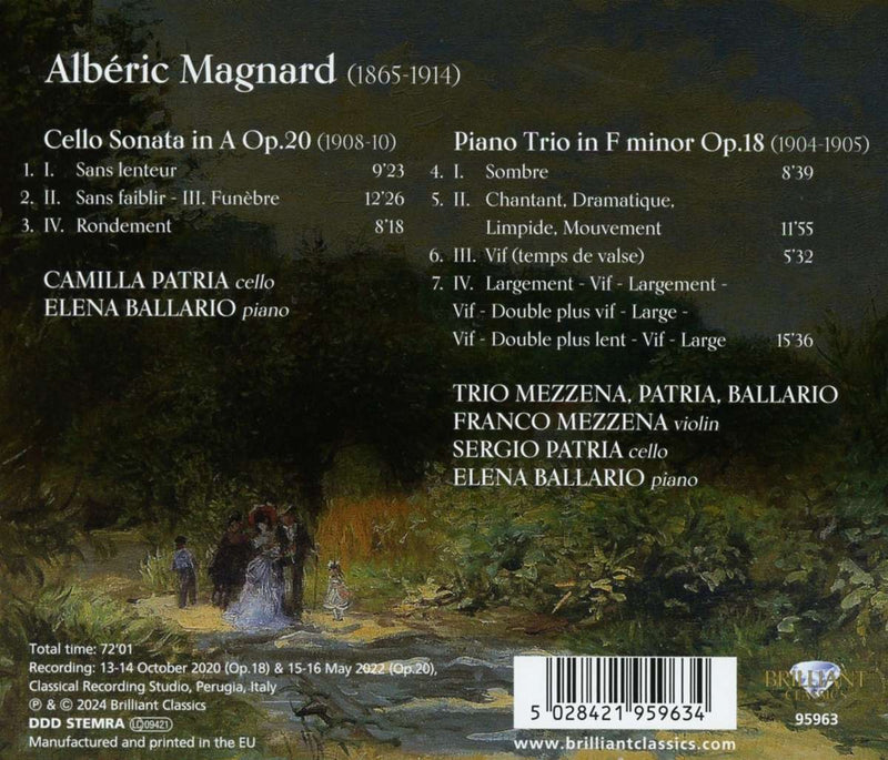 Magnard: Cello Sonata; Piano Trio / Patria, Bellario, Trio Mazzena