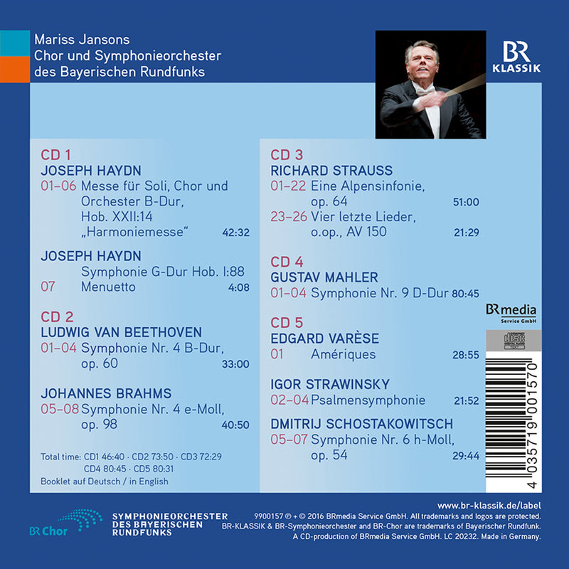 Mariss Jansons: Portrait - Beethoven, Haydn, Mahler, R. Strauss & More / BRSO