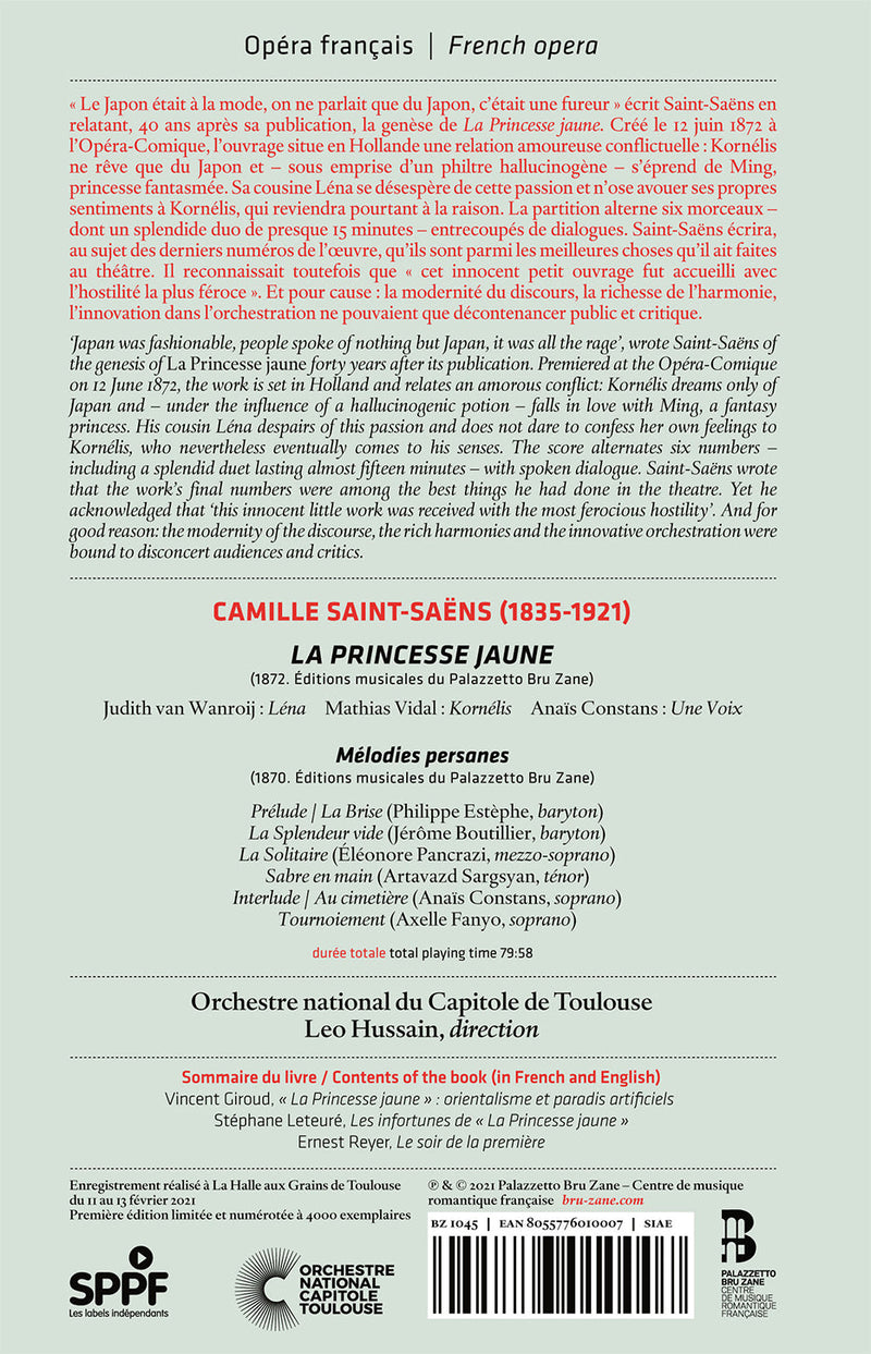 Saint-Saëns: La princesse jaune / Hussain, Toulouse Capitol National Orchestra