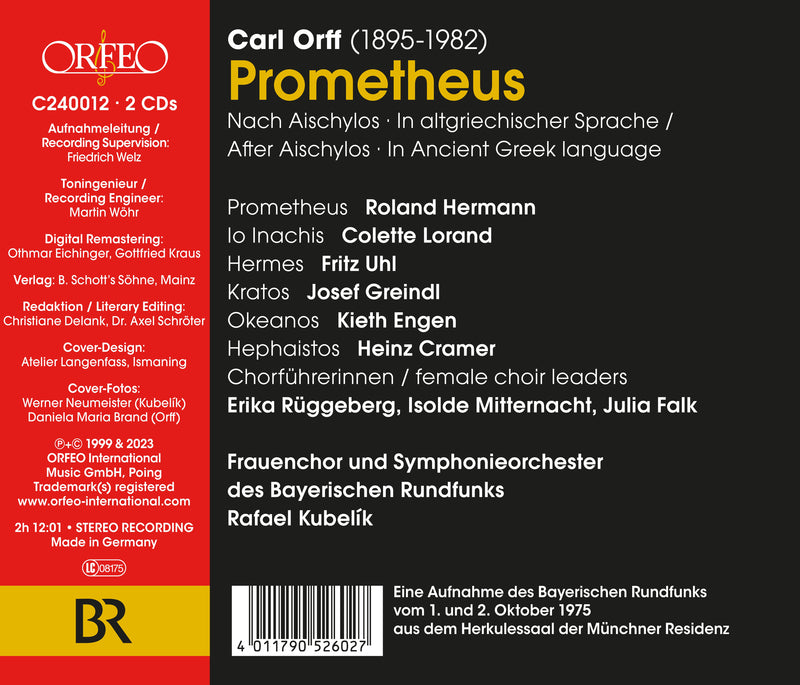Orff: Prometheus / Kubelik, BRSO