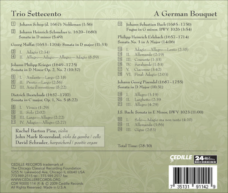 A German Bouquet / Trio Settecento