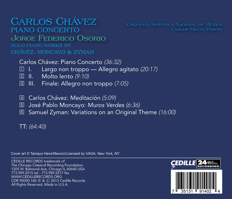 Chavez: Piano Concerto / Osorio, Prieto, Mexico National Symphony