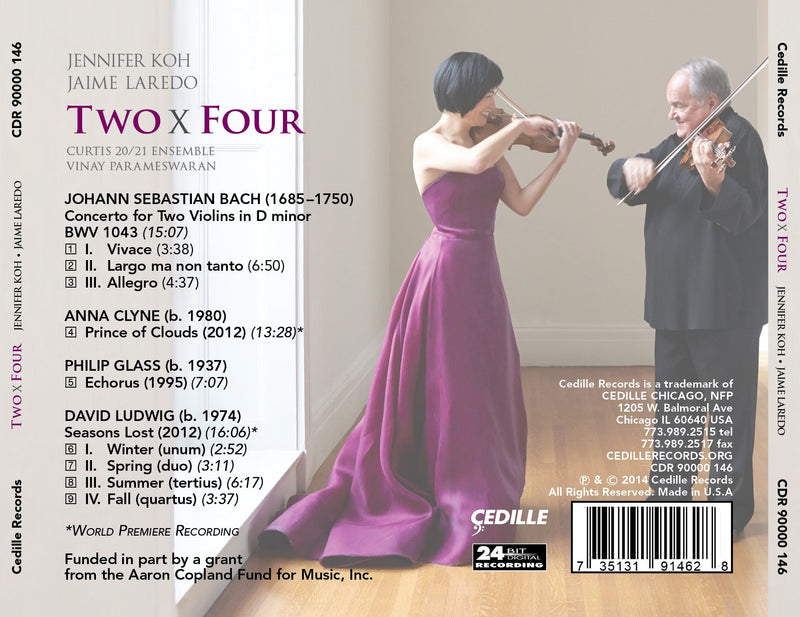 Two X Four / Jennifer Koh, Laredo