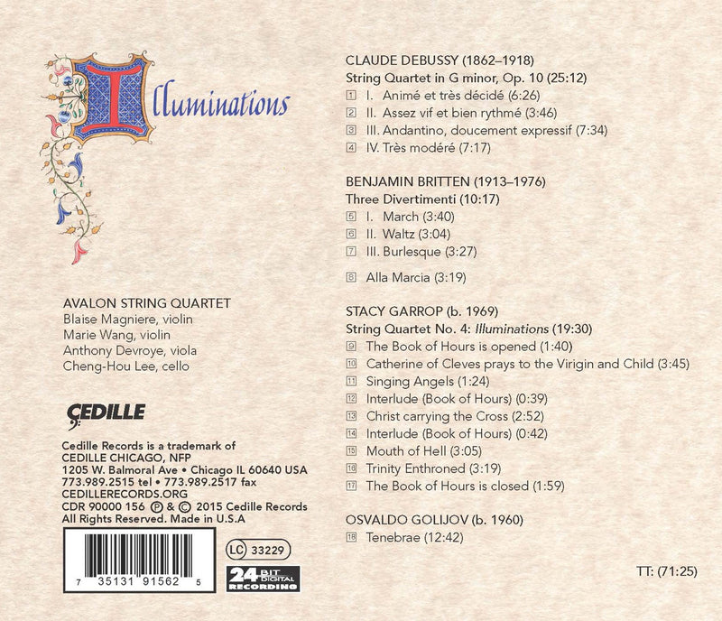 Illuminations / Avalon String Quartet