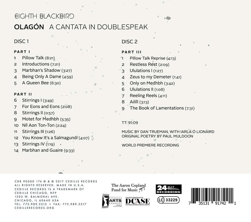 Trueman: Olagon - A Cantata in Doublespeak / Eighth Blackbird