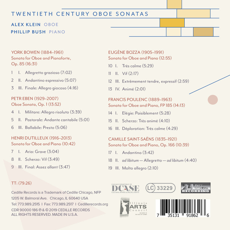 20th Century Oboe Sonatas / Klein, Bush