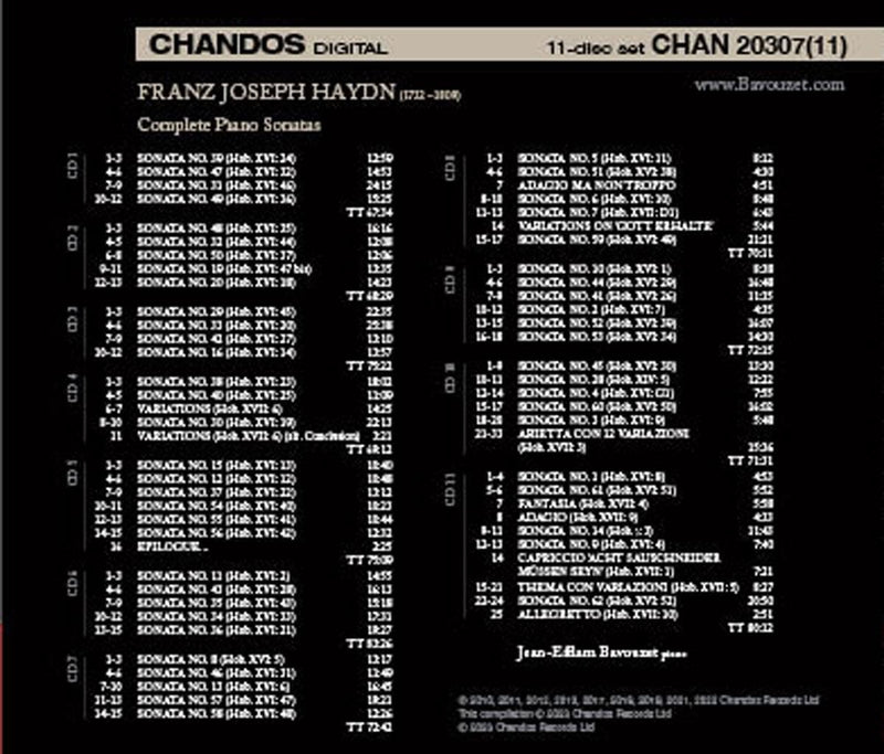 Haydn: Complete Piano Sonatas / Bavouzet