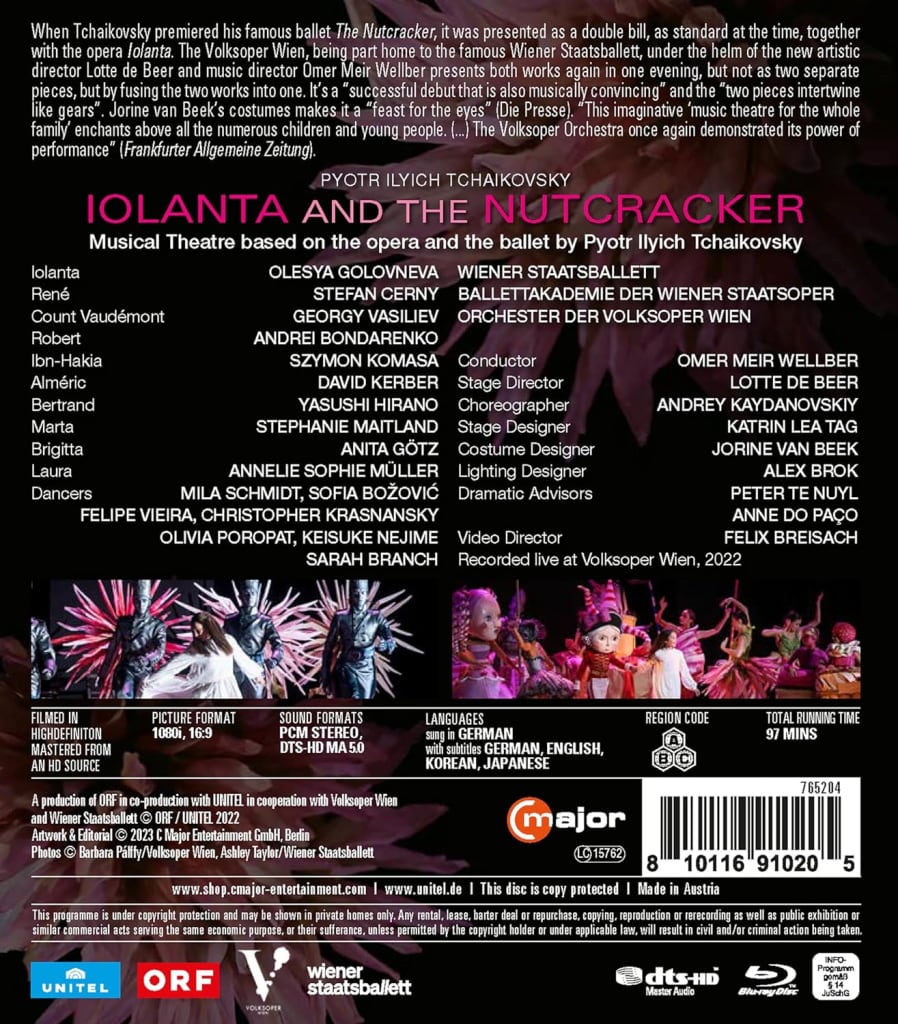 Tchaikovsky: Iolanta; The Nutcracker / Golovneva, Wellber, Vienna State Opera & Ballet