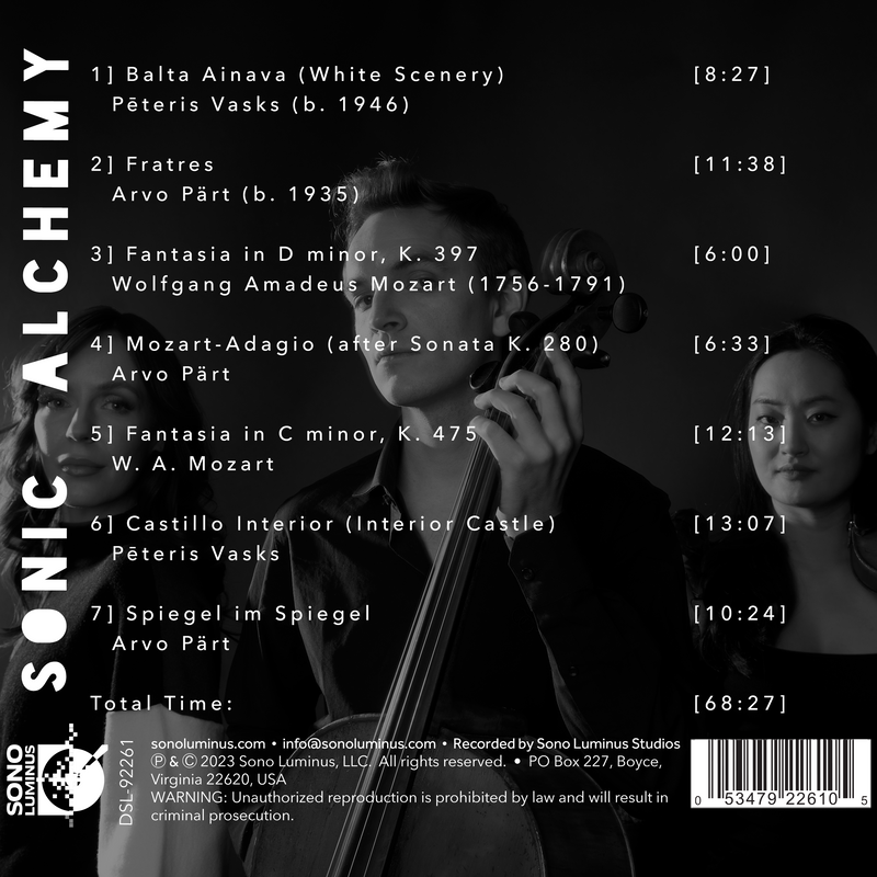 Sonic Alchemy - Mozart, Part, & Vasks