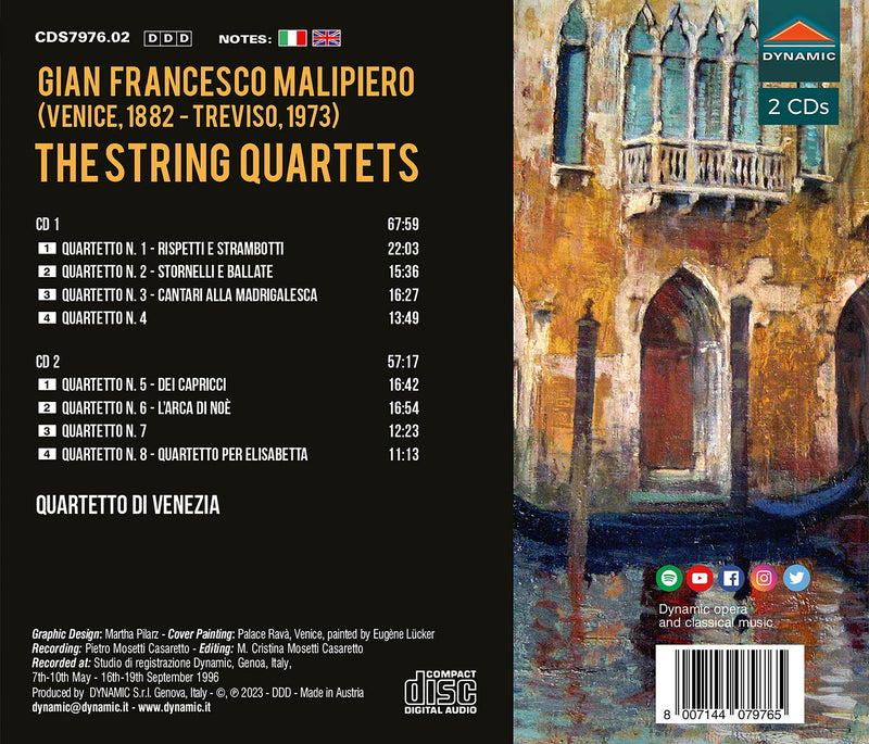 Malipiero: The String Quartets Complete Edition / Quartetto di Venezia