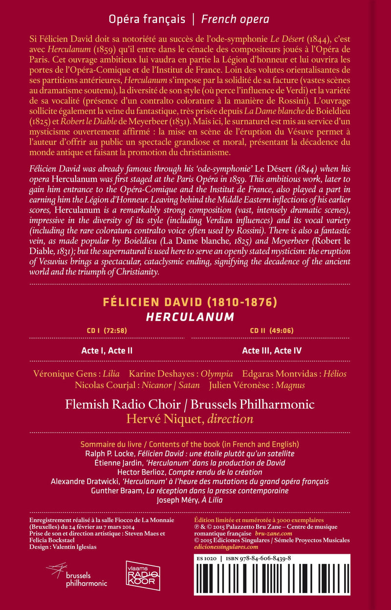David: Herculanum / Niquet, Brussels Philharmonic
