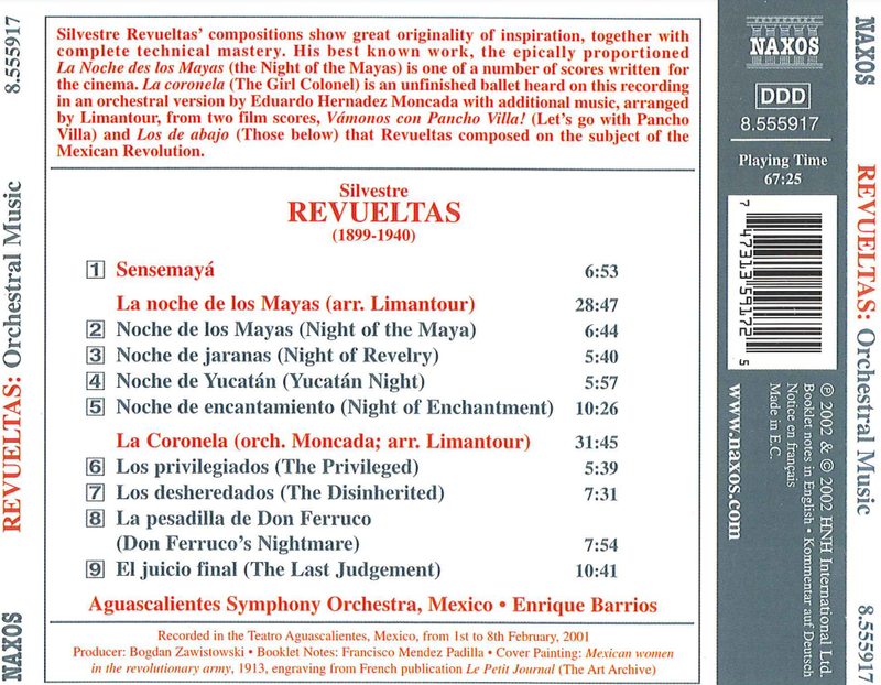 Latin-American Classics - Revueltas: Orchestral Music