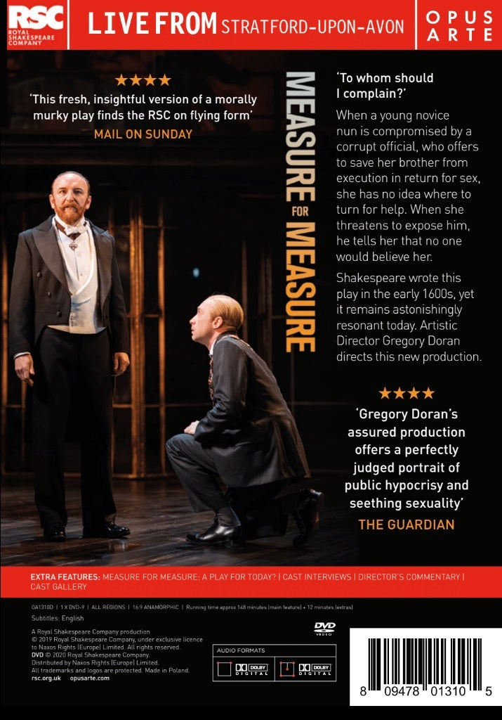 Shakespeare: Measure for Measure / Royal Shakespeare Company