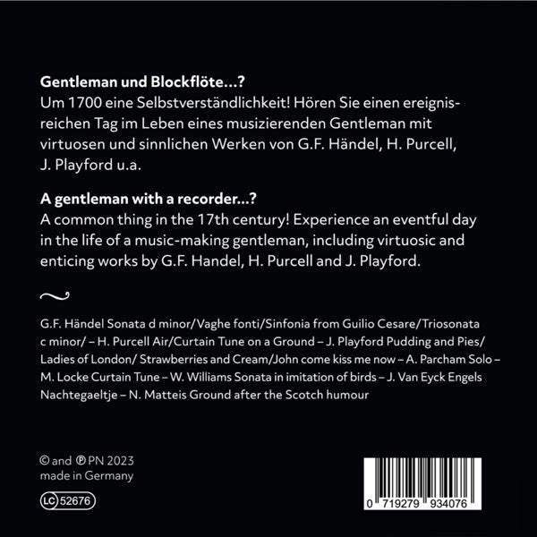 Gentleman for a Day / Heindlmeier, La Ninfea