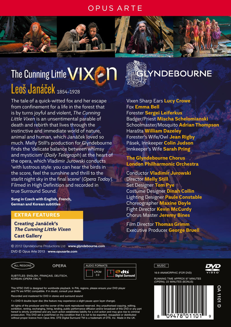 Janáček: Cunning Little Vixen / Crowe, Bell, Leiferkus, Jurowski, LPO