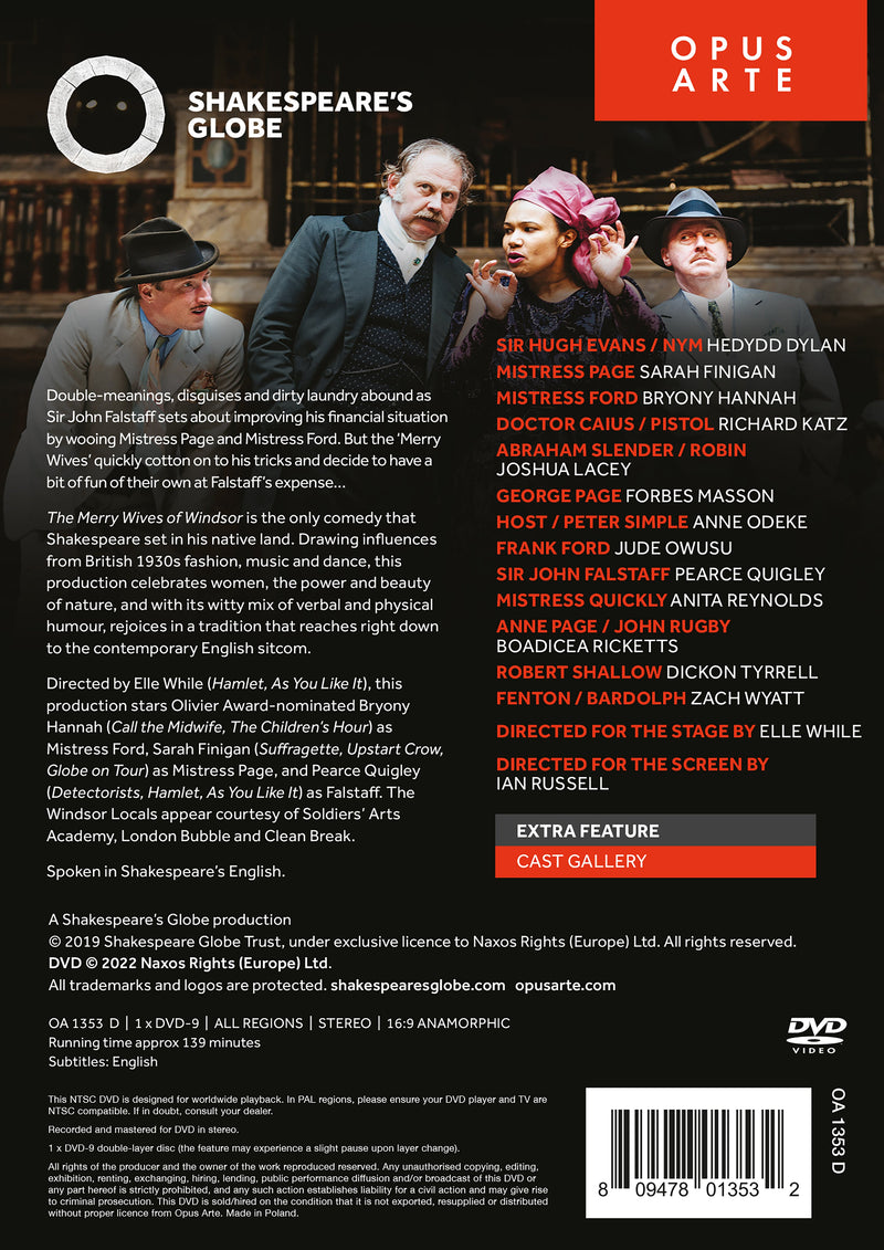 Shakespeare: The Merry Wives of Windsor / Shakespeare's Globe