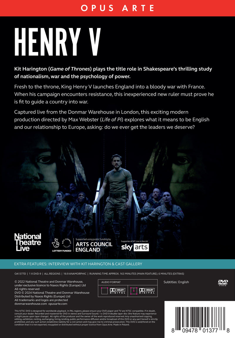 Shakespeare: Henry V - starring Kit Harrington