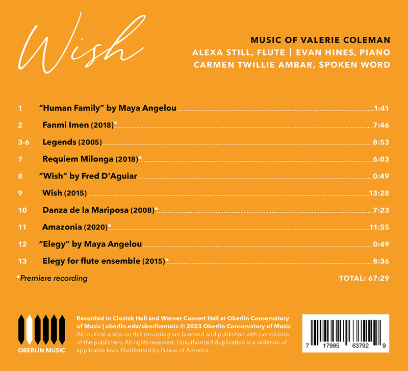 Wish - Music of Valerie Coleman