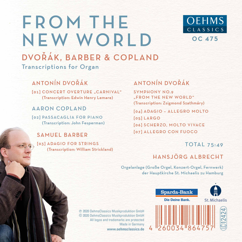 From the New World - Dvořák, Barber & Copland / Hansjörg Albrecht