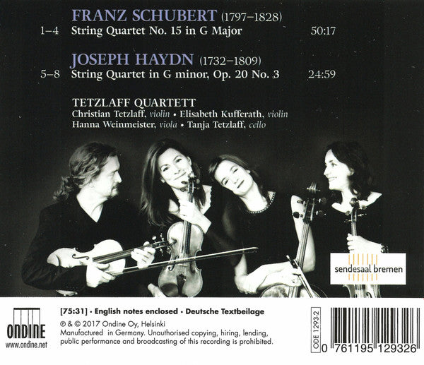 Schubert & Haydn: String Quartets / Tetzlaff Quartett