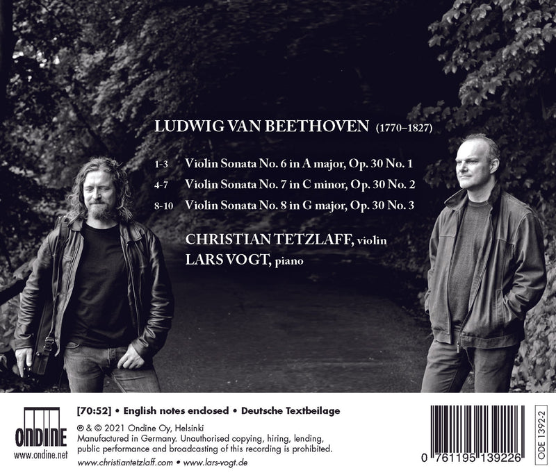 Beethoven: Violin Sonatas Nos. 6-8 / Tetzlaff, Vogt