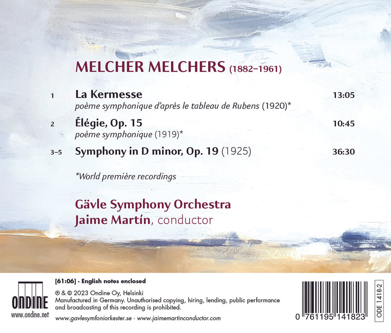 Melchers: Works for Orchestra / Martin, Gävle Symphony