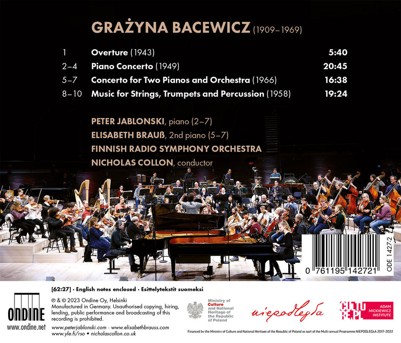 Bacewicz: Orchestral Works / Jablonski, Collon, Finnish Radio Symphony