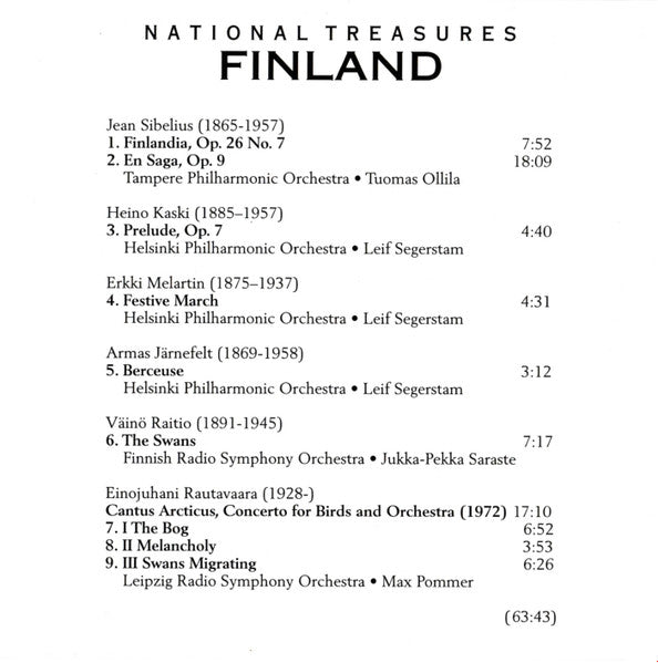 National Treasures - Finland: A Collection Of Classical Favourites