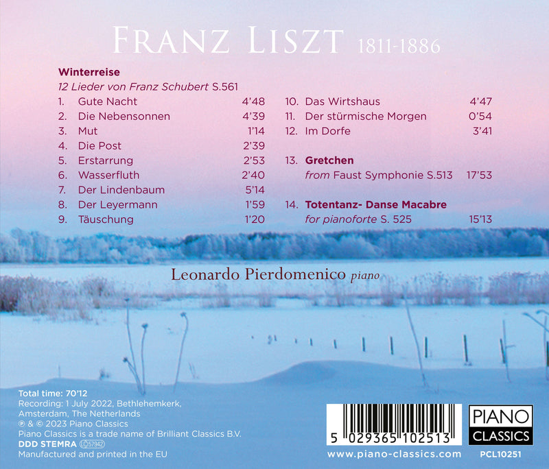 Liszt: Winterreise (after Schubert), Gretchen, Totentanz / Pierdomenico