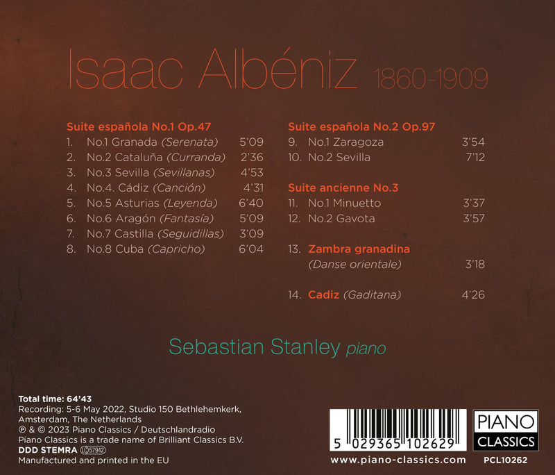 Albeniz: Music for Solo Piano, Vol. 2 / Stanley